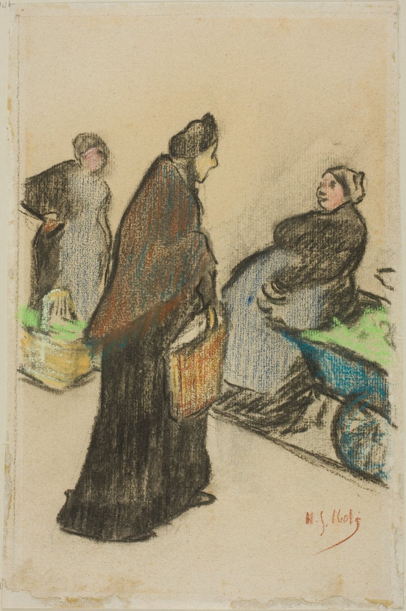 Marktfrauen von Henri Gabriel Ibels