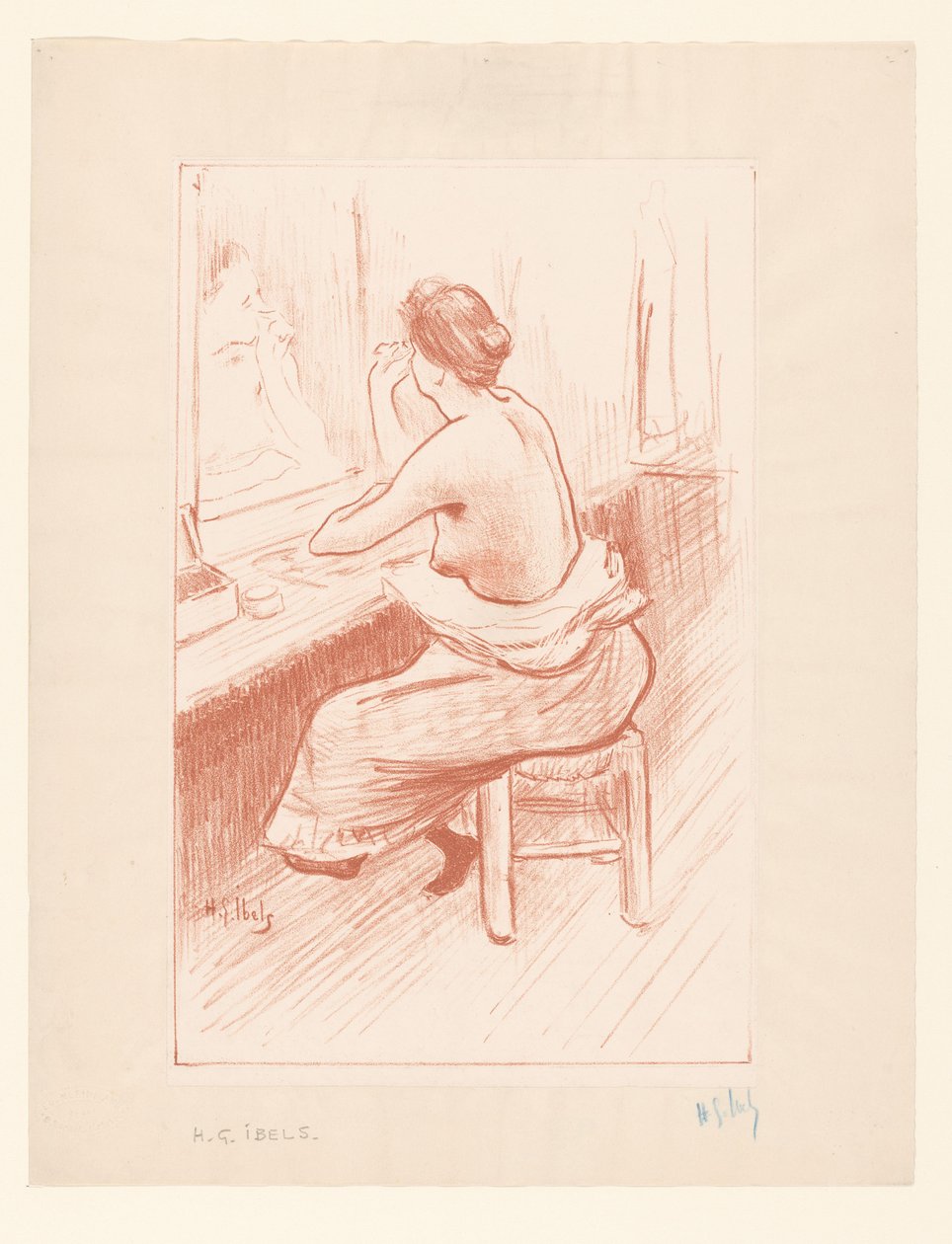 Frau bei ihrer Toilette von Henri Gabriel Ibels