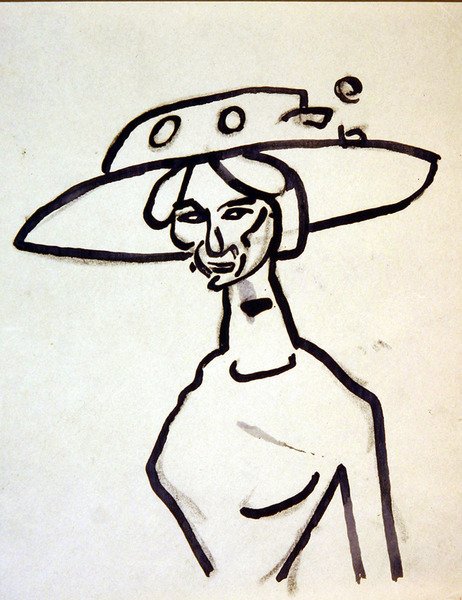 Ein breitkrempiger Hut von Henri Gaudier Brzeska