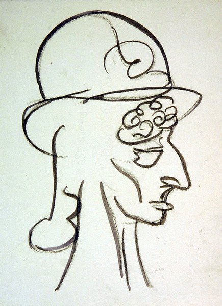 Ein modischer Hut von Henri Gaudier Brzeska