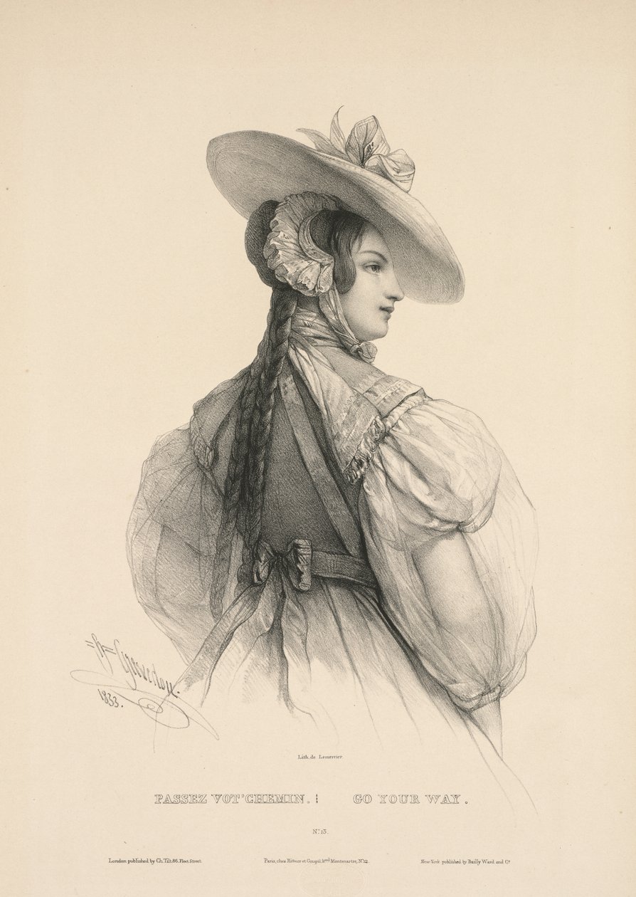 Gehe deinen Weg Passez VotChemin, 1833 von Henri Grevedon