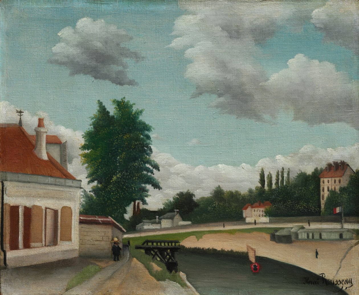 Vororte von Paris von Henri J.F. Rousseau