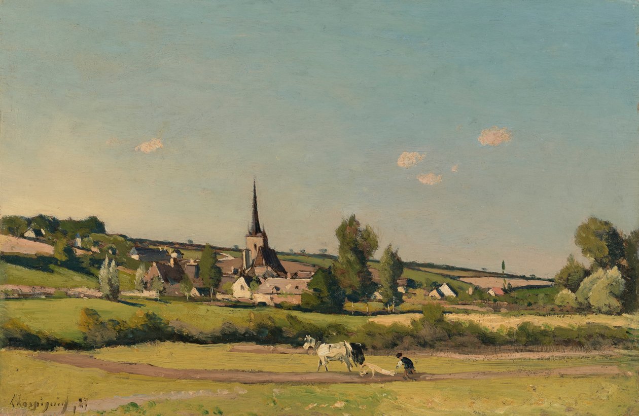Ansicht von Saint-Privé von Henri Joseph Harpignies