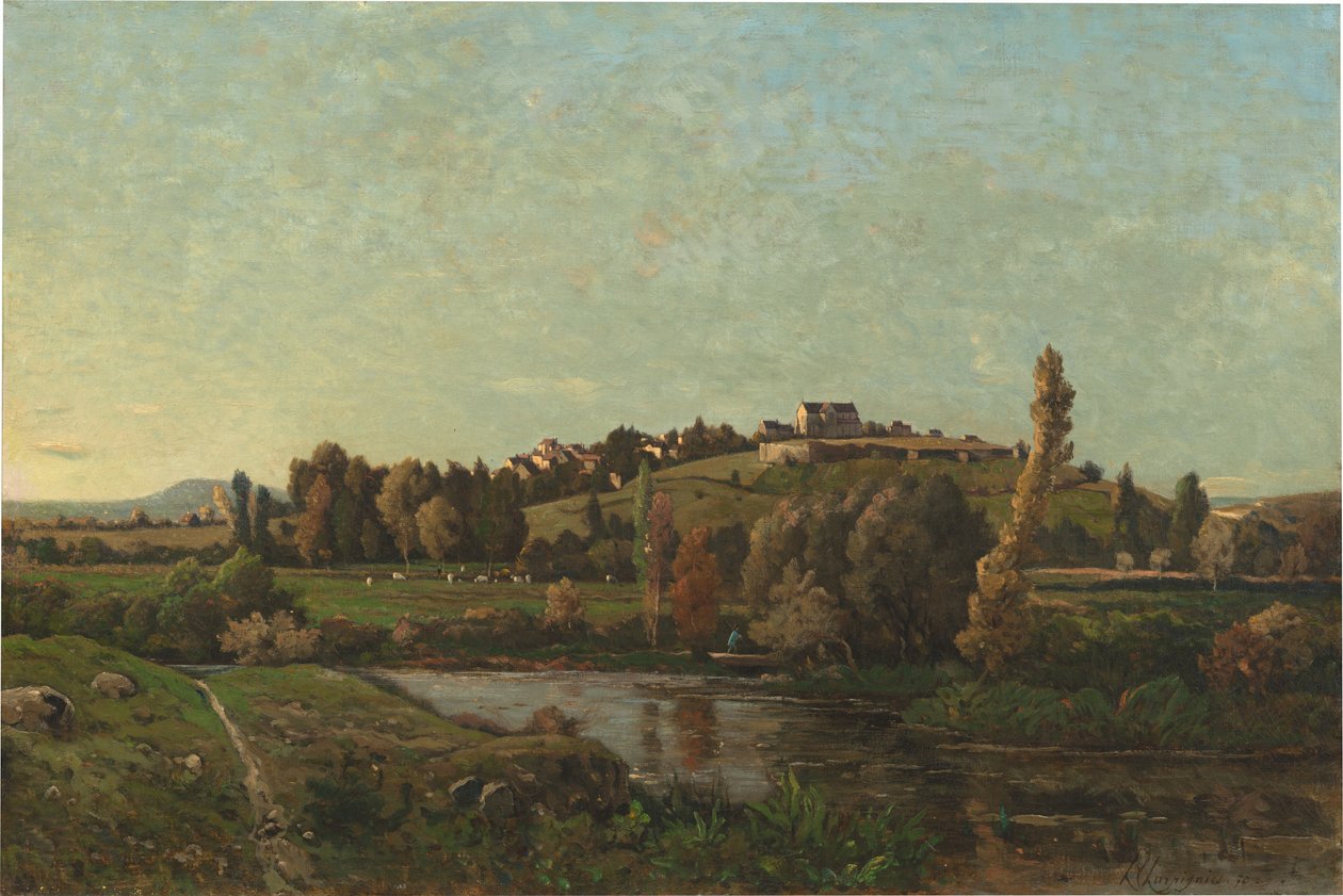 Landschaft in der Auvergne von Henri Joseph Harpignies