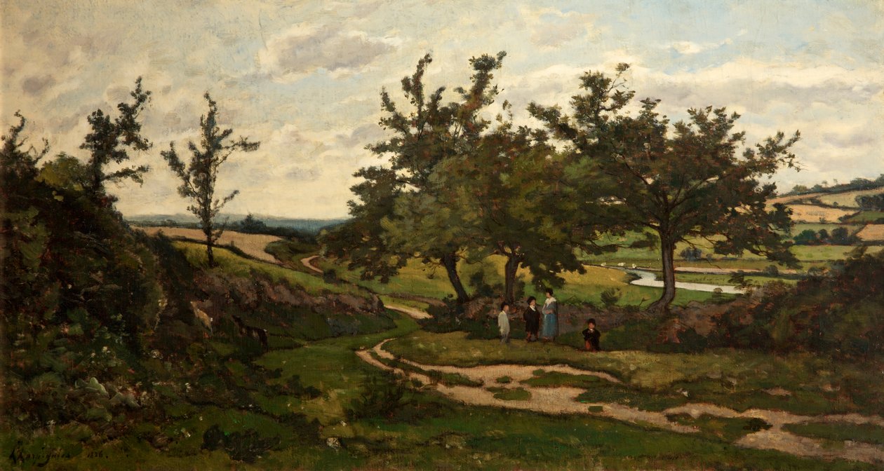 Landschaft, 1886 von Henri Joseph Harpignies