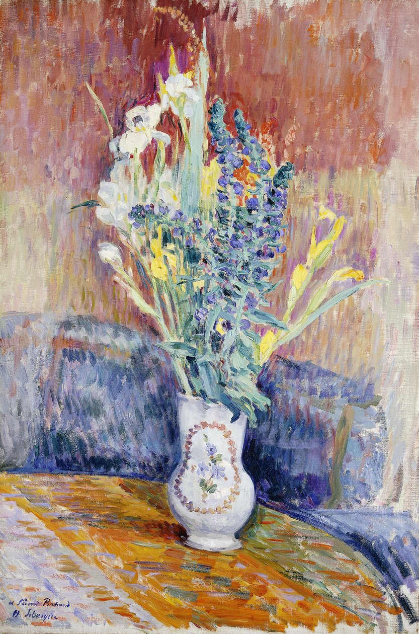 Blumenstrauß; Bouquet de Fleurs von Henri Lebasque