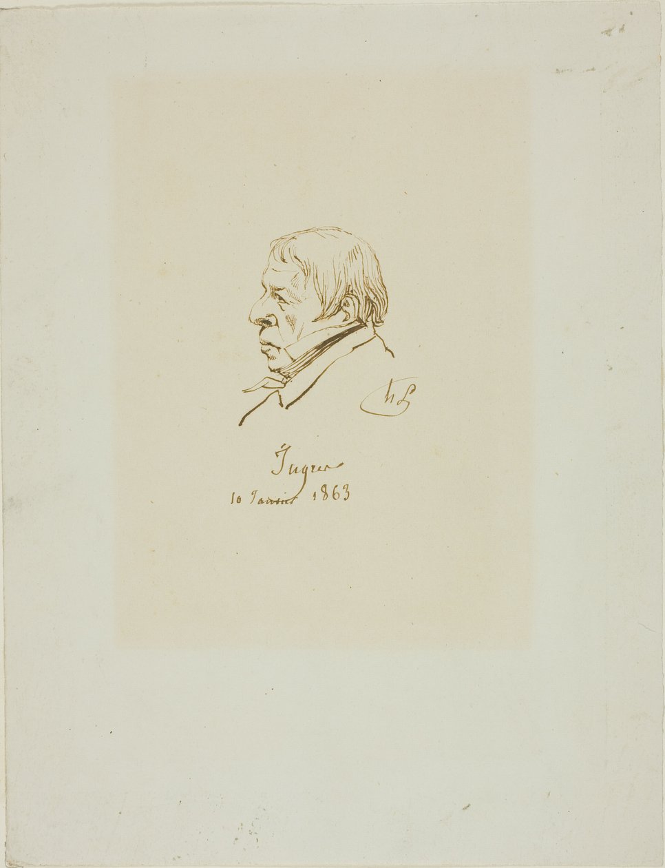 Jean Auguste Dominique Ingres von Henri Lehmann