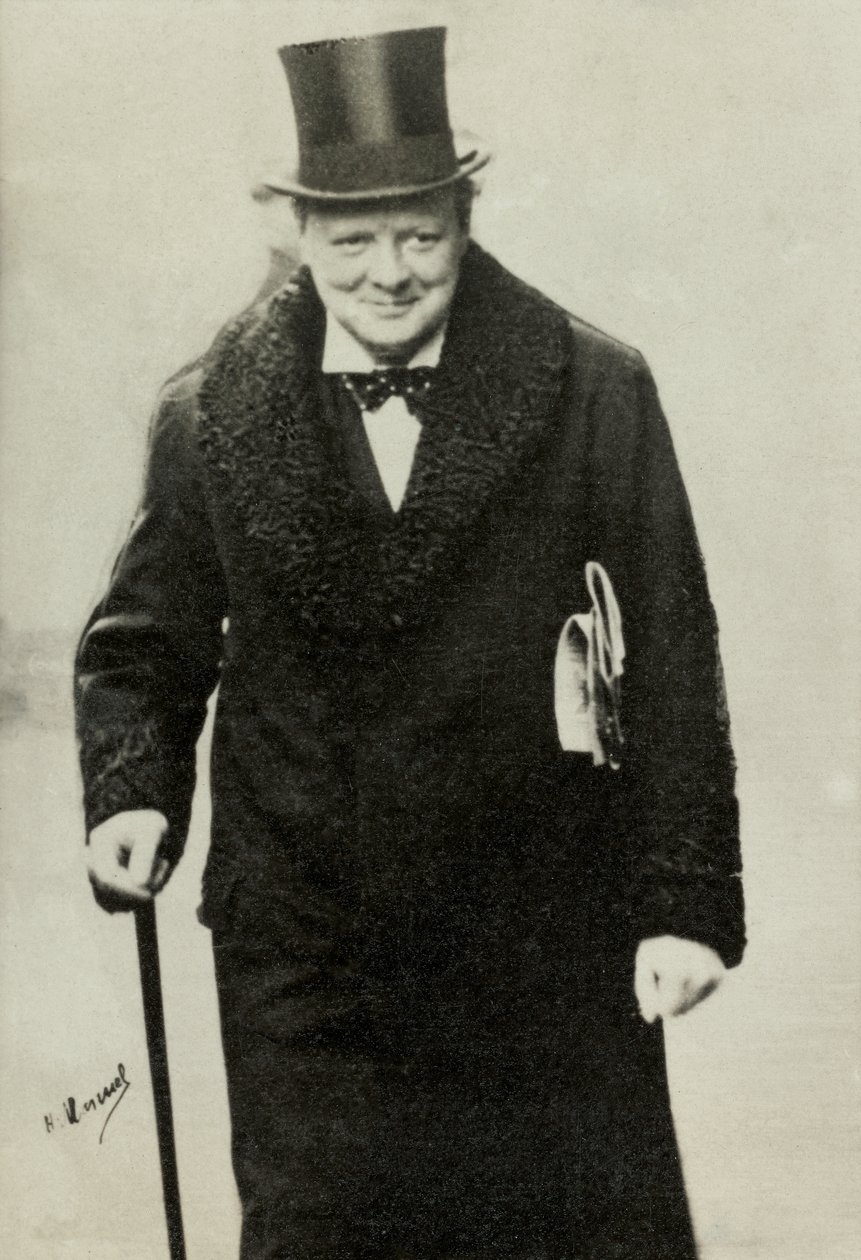 Porträt von Winston Churchill von Henri Manuel
