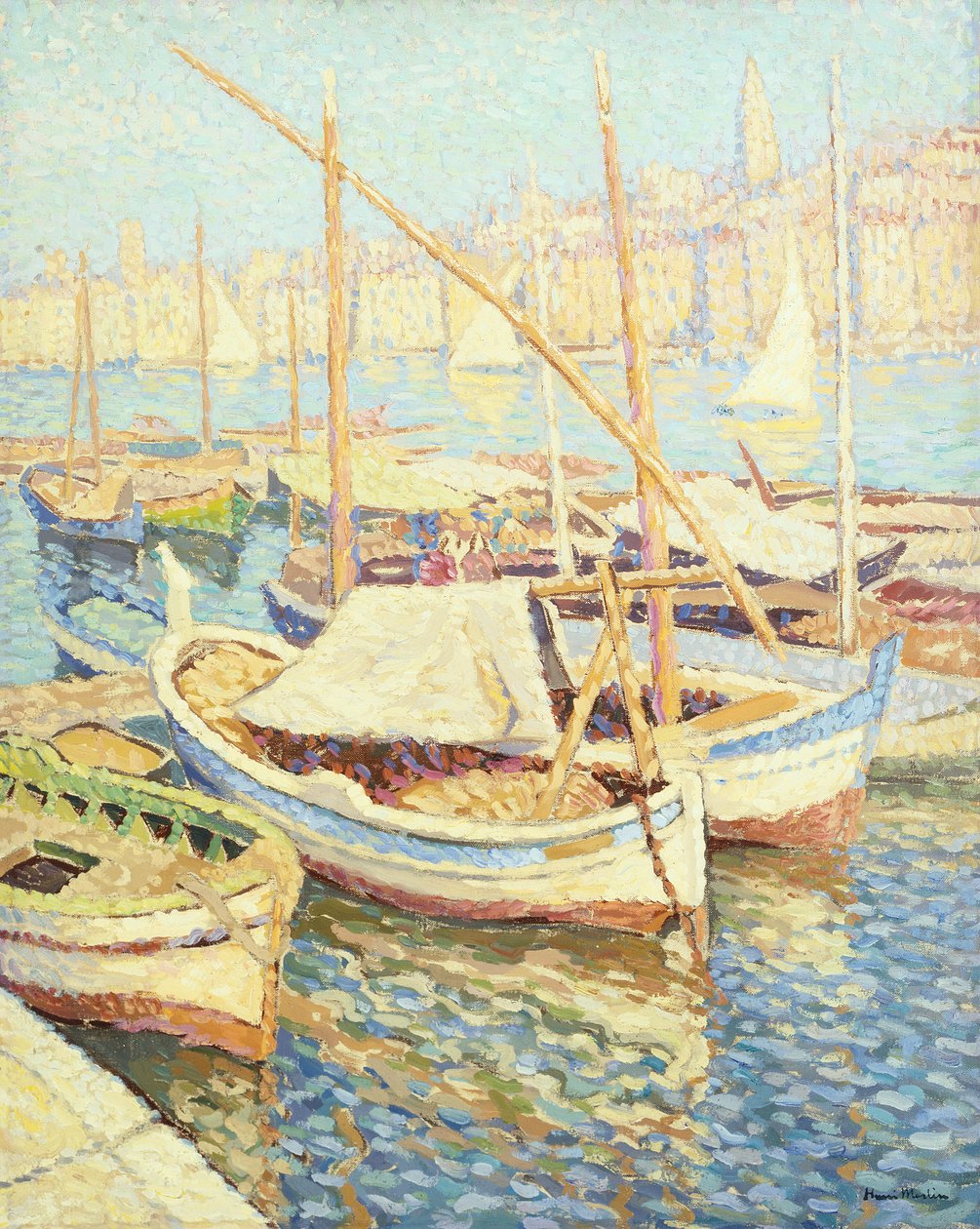 Hafen von Marseille von Henri Martin