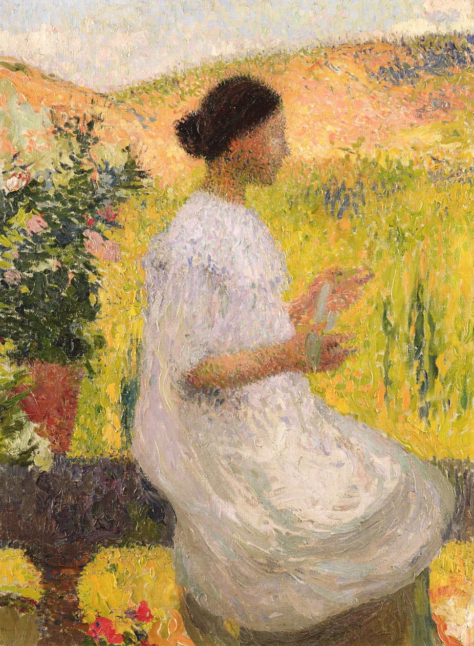Das blaue Kleid, 1917 von Henri Martin