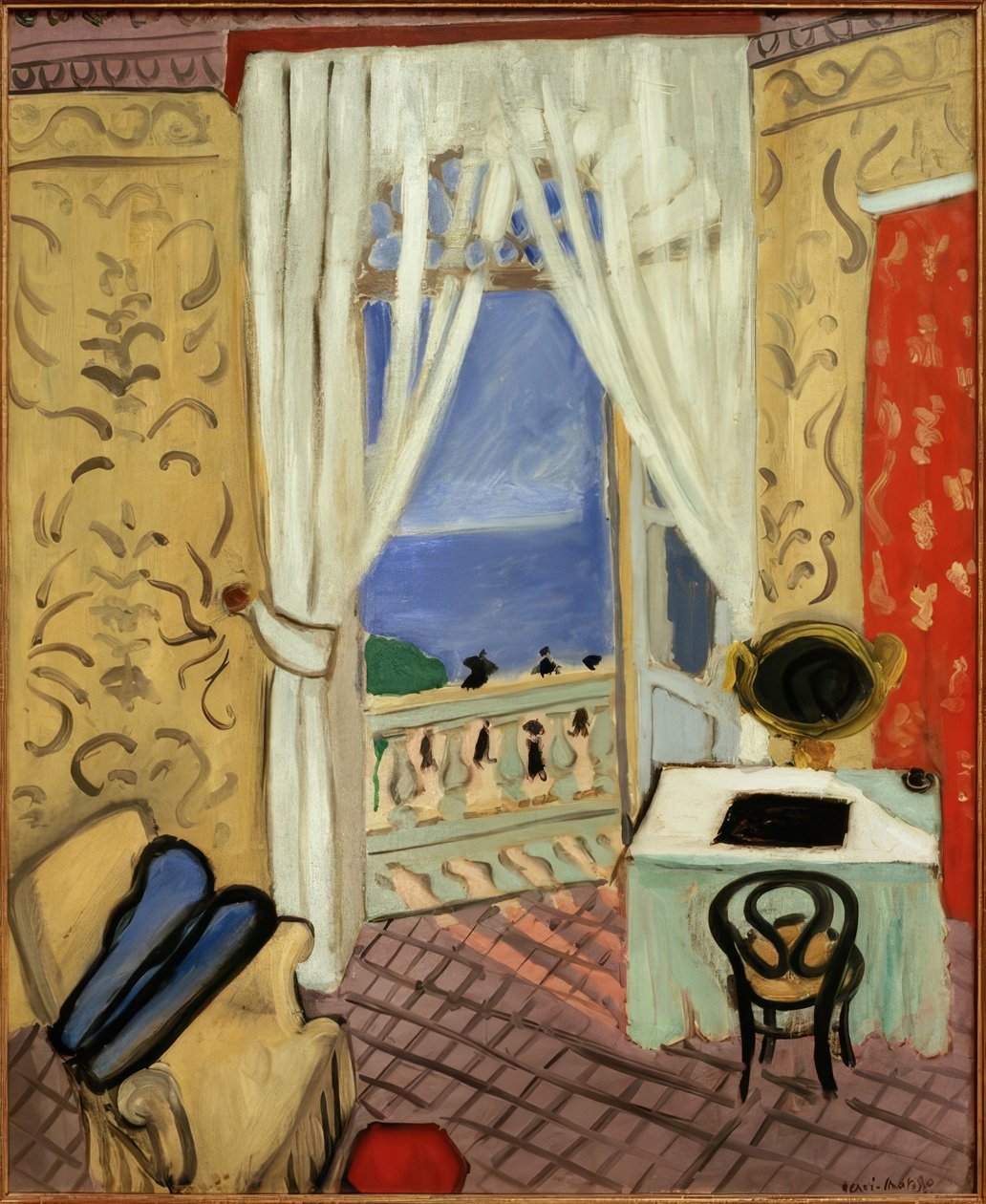 (Innenraum mit Geigenkasten von Henri Matisse