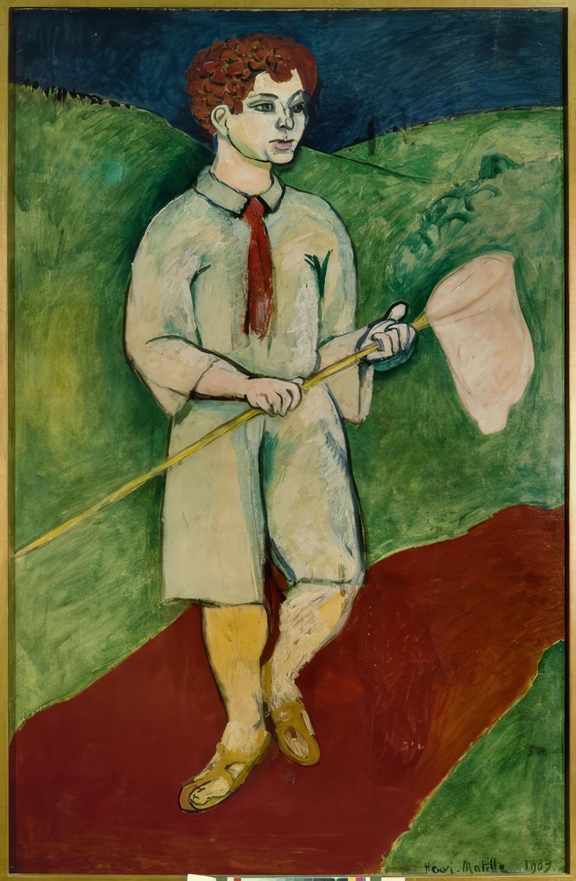 Junge mit Schmetterlingsnetz von Henri Matisse