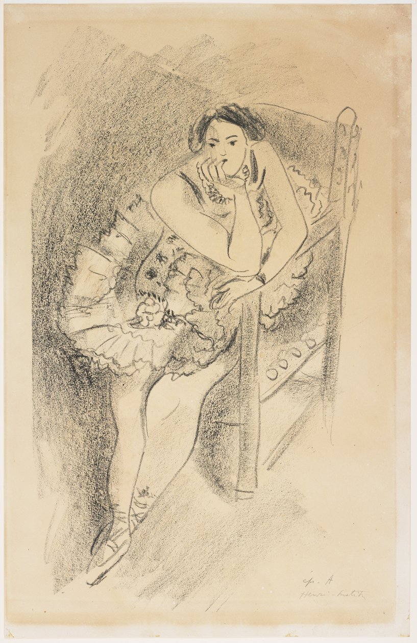 Tänzerin im Holzstuhl von Henri Matisse