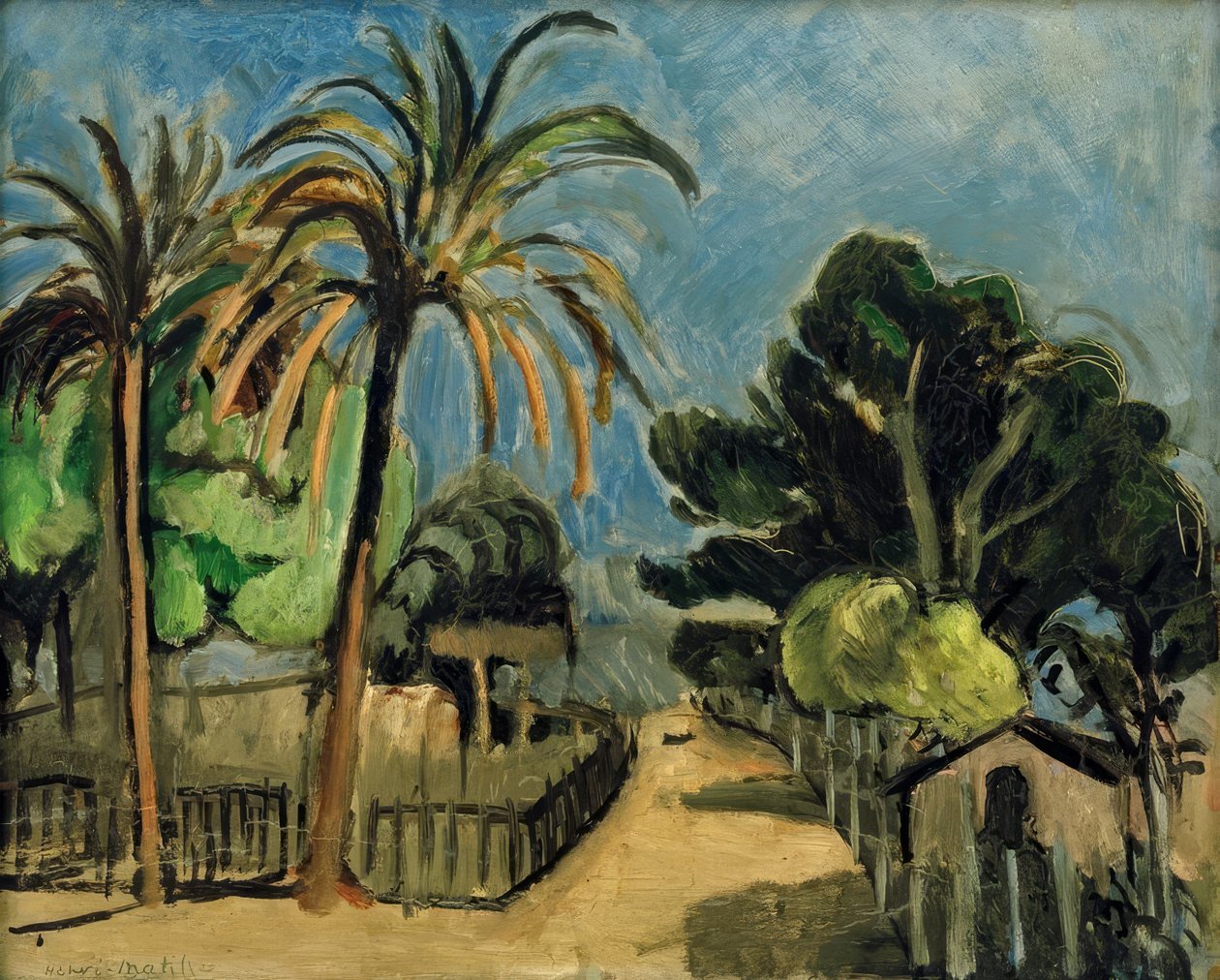 Englischer Garten in Nizza von Henri Matisse
