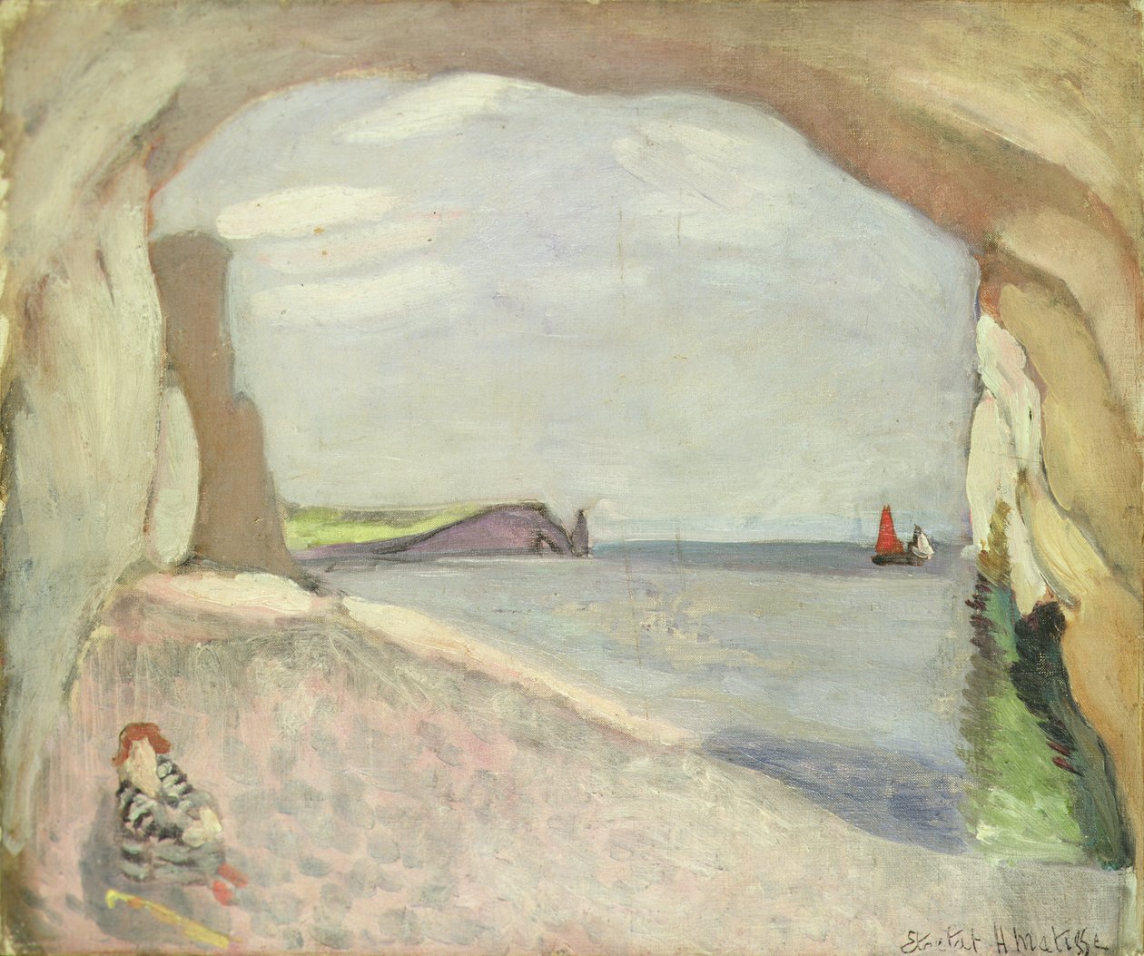 Etretat, das rote Segel von Henri Matisse
