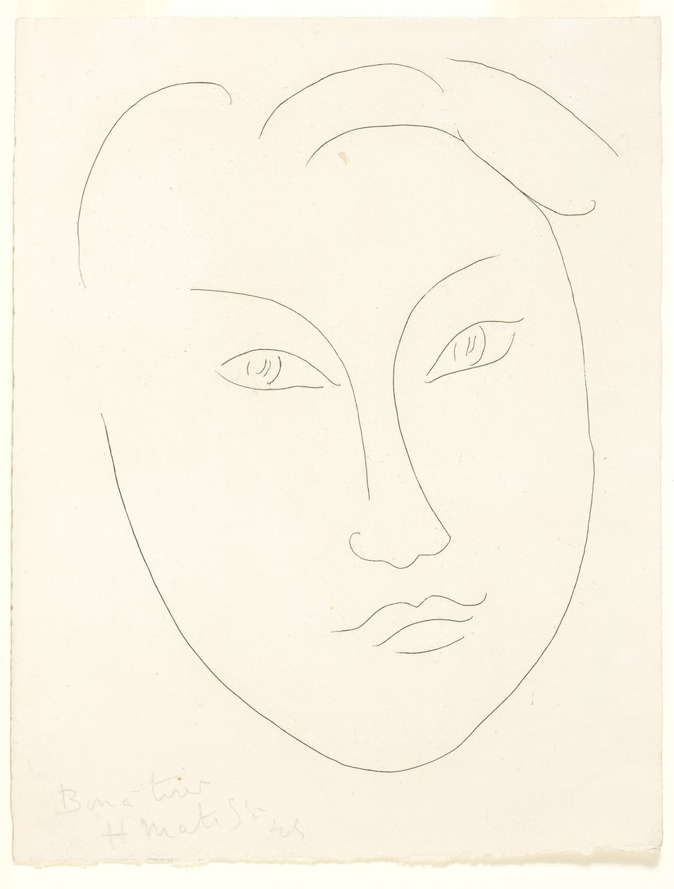 Gesicht eines jungen Jungen von Henri Matisse