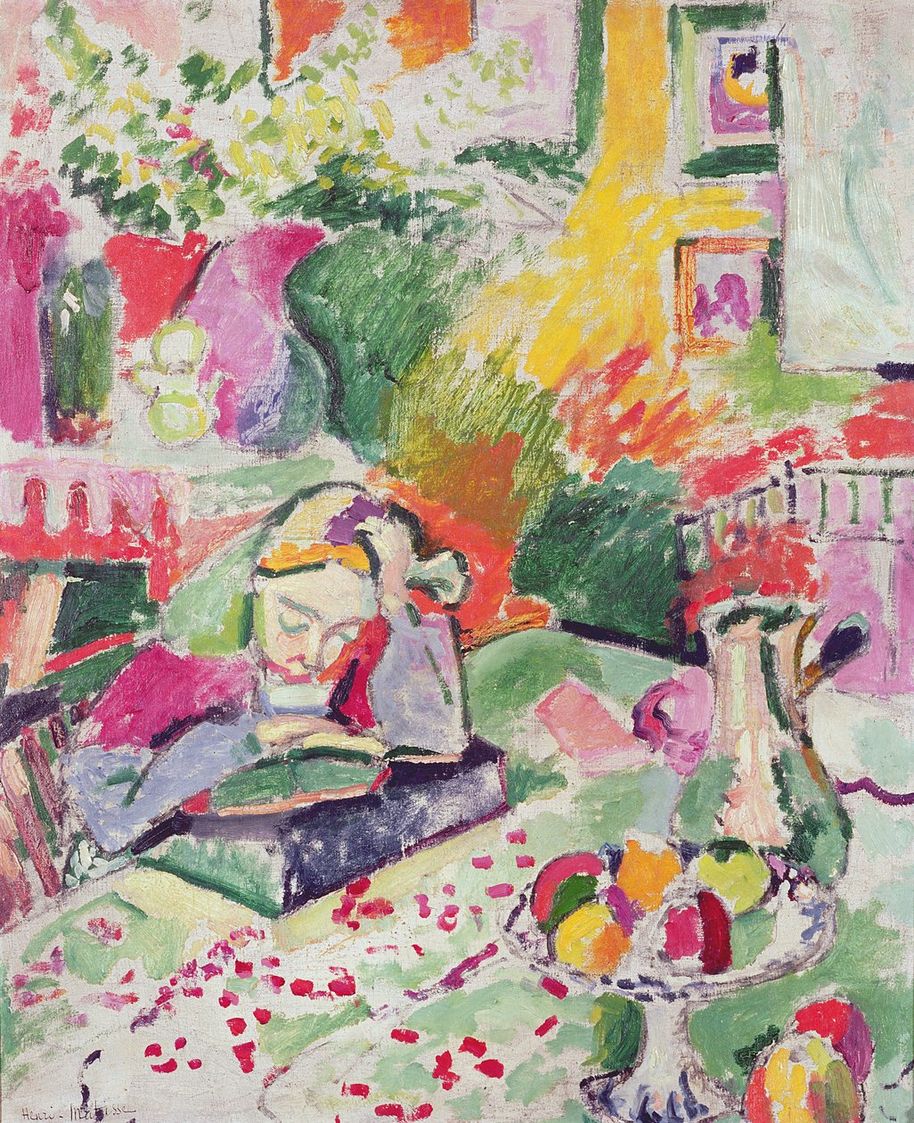 Mädchen beim Lesen von Henri Matisse