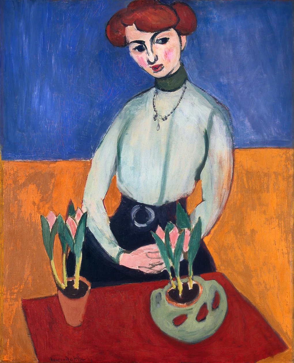 Mädchen mit Tulpen von Henri Matisse