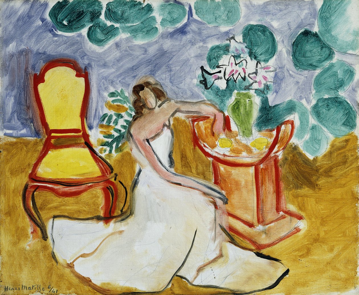 Mädchen im weißen Kleid von Henri Matisse