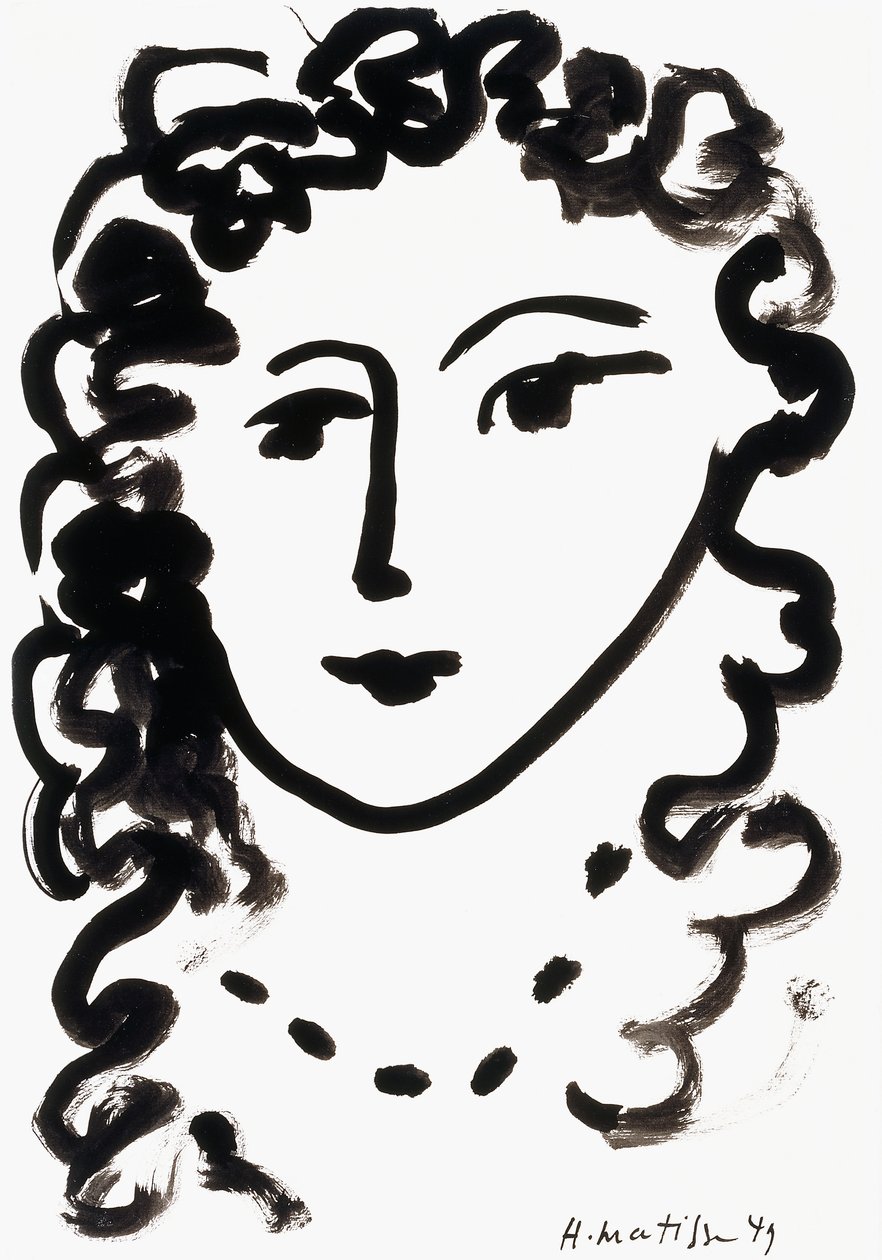 Kopf einer Frau von Henri Matisse