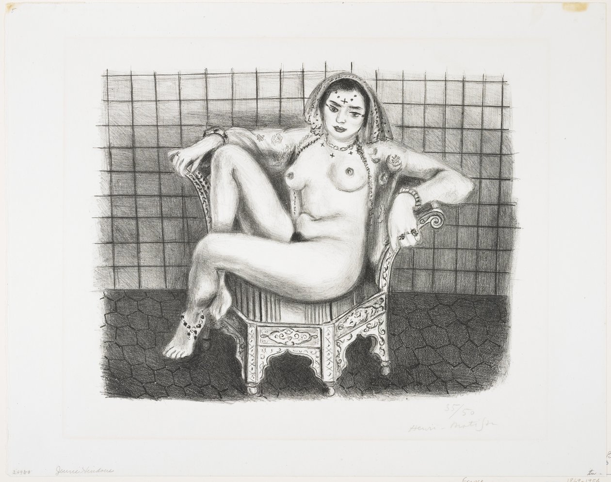 Junge Hindu - Sitzende Odaliske von Henri Matisse