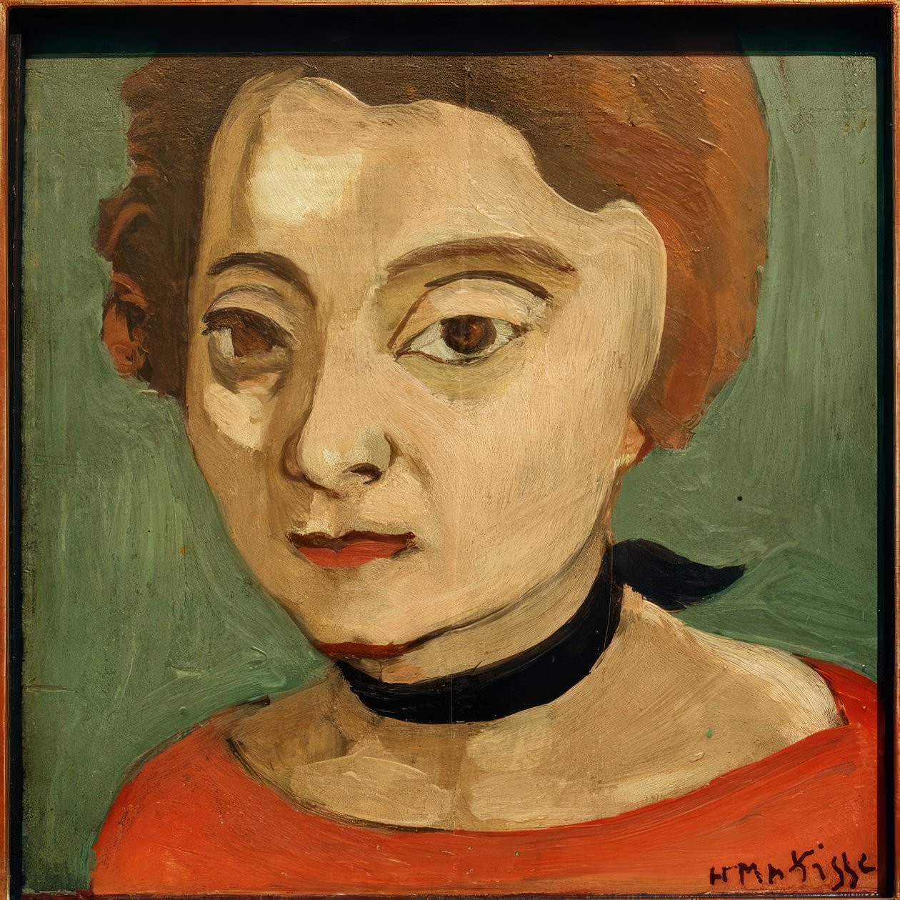 Marguerite mit schwarzem Samthalsband von Henri Matisse