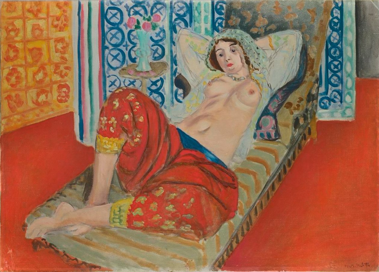 Odaliske in roten Hosen von Henri Matisse