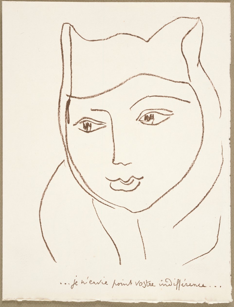 Seite aus Portugiesische Briefe von Henri Matisse