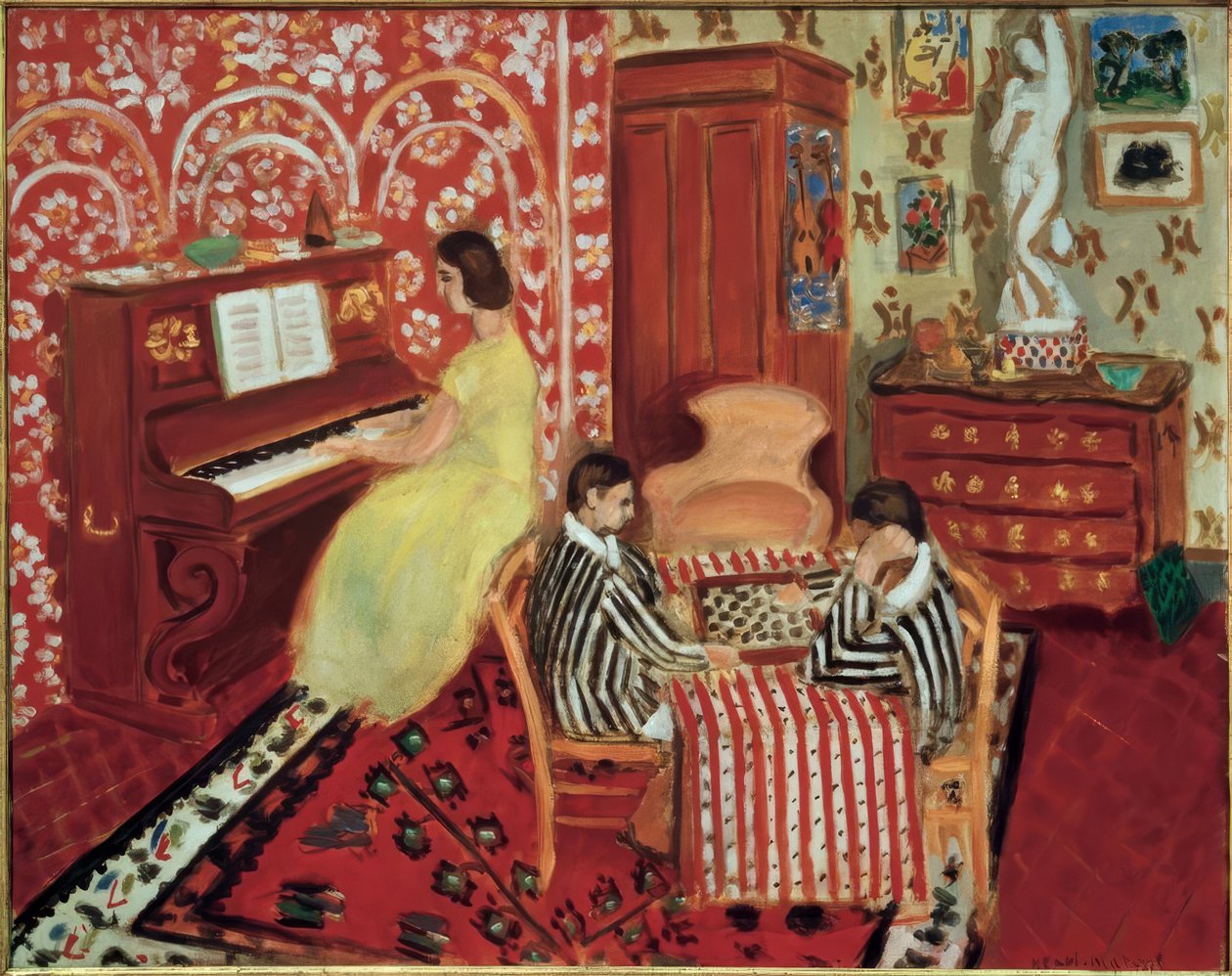 Pianist und Dame-Spieler von Henri Matisse