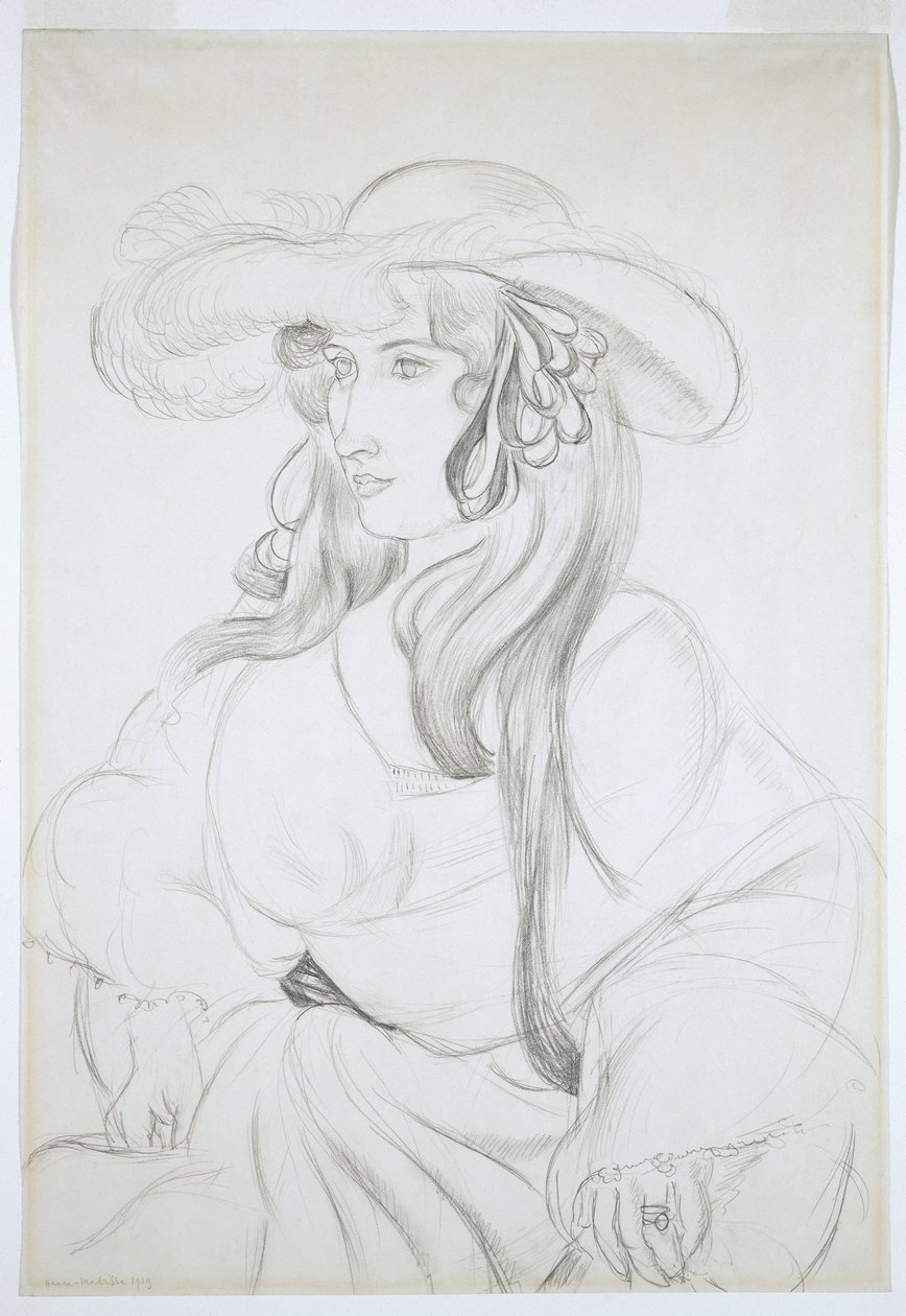 Gefiederter Hut von Henri Matisse