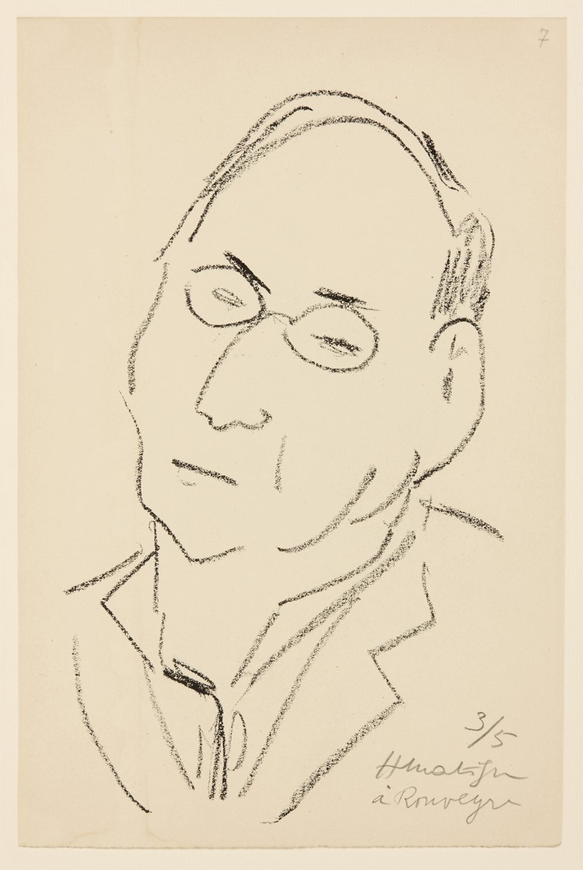 Porträt von Paul Léautaud von Henri Matisse