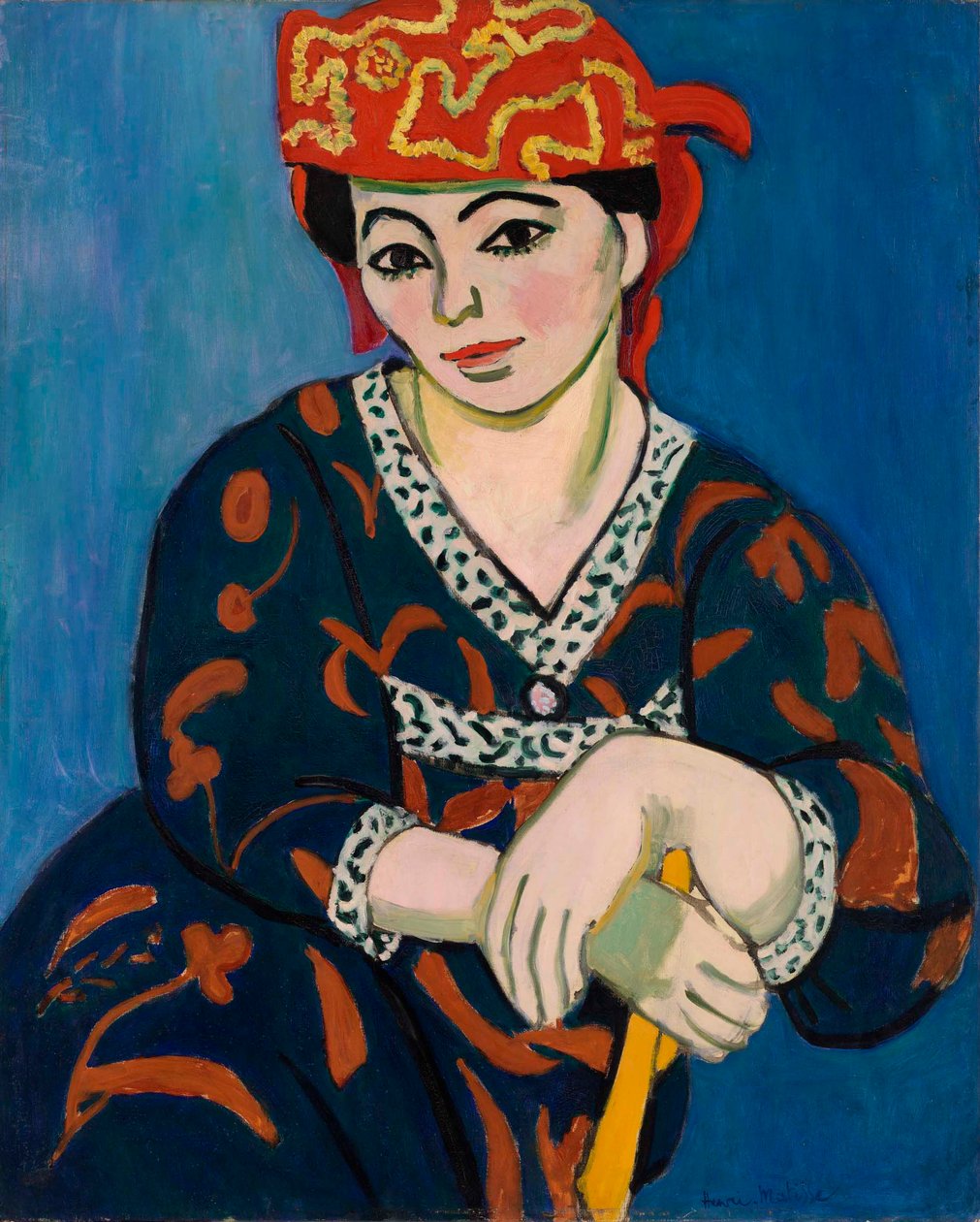 Rotes Madras-Kopftuch von Henri Matisse