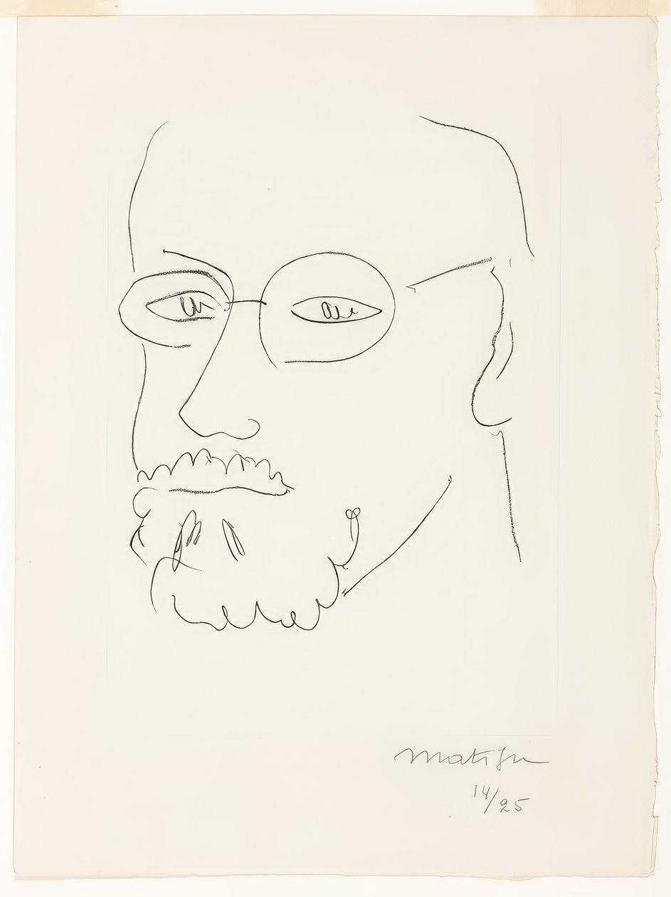 Selbstporträt, Dreiviertelansicht von Henri Matisse