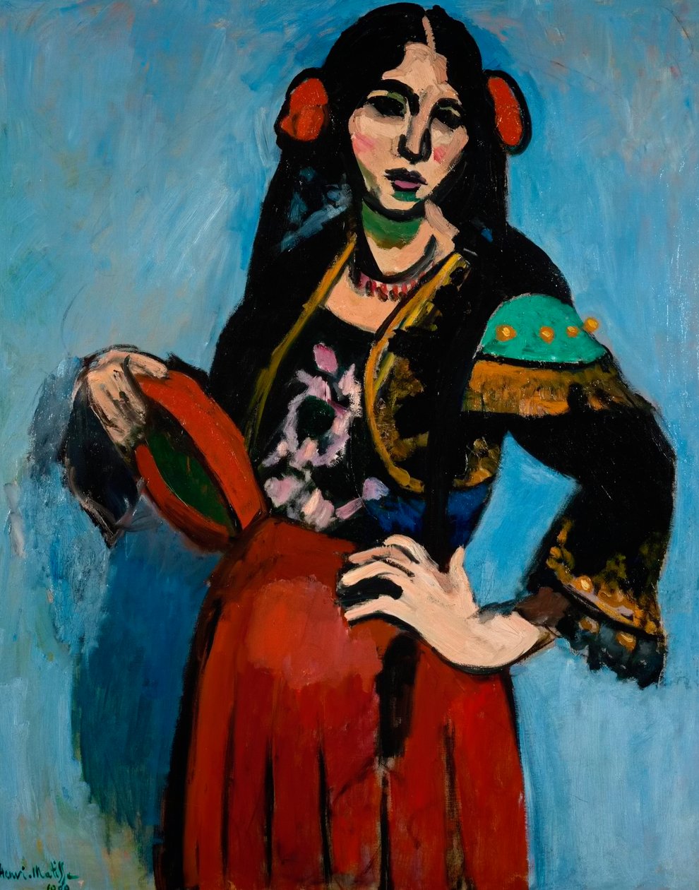 Spanische Frau mit Tamburin von Henri Matisse
