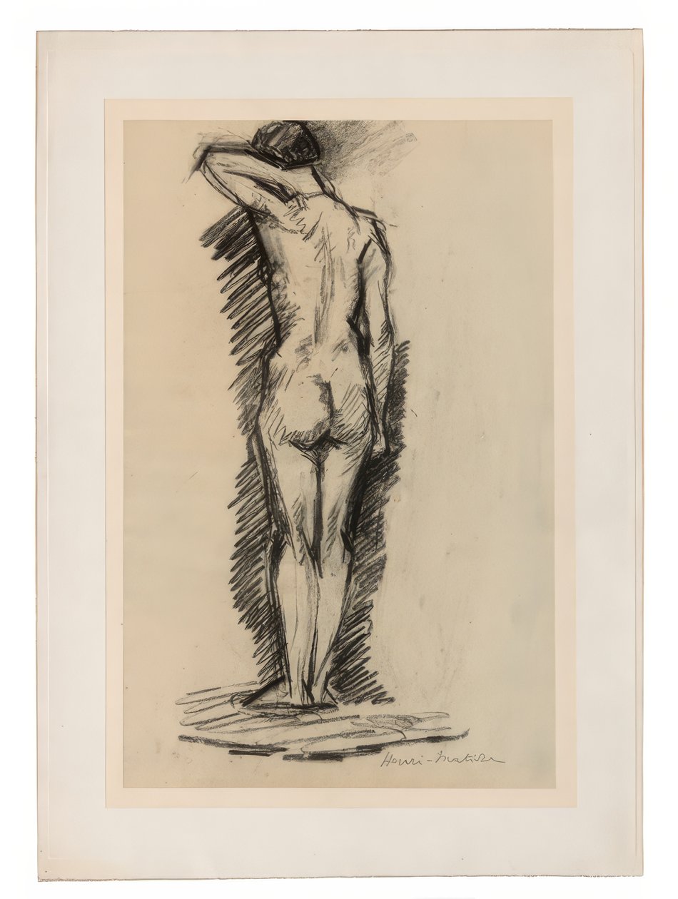 Stehender weiblicher Akt von hinten gesehen von Henri Matisse