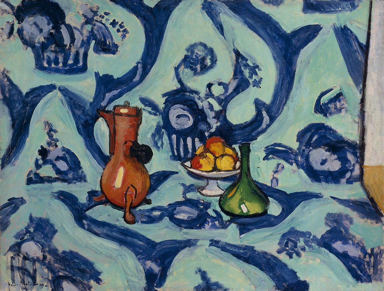 Stillleben mit blauem Tischtuch von Henri Matisse