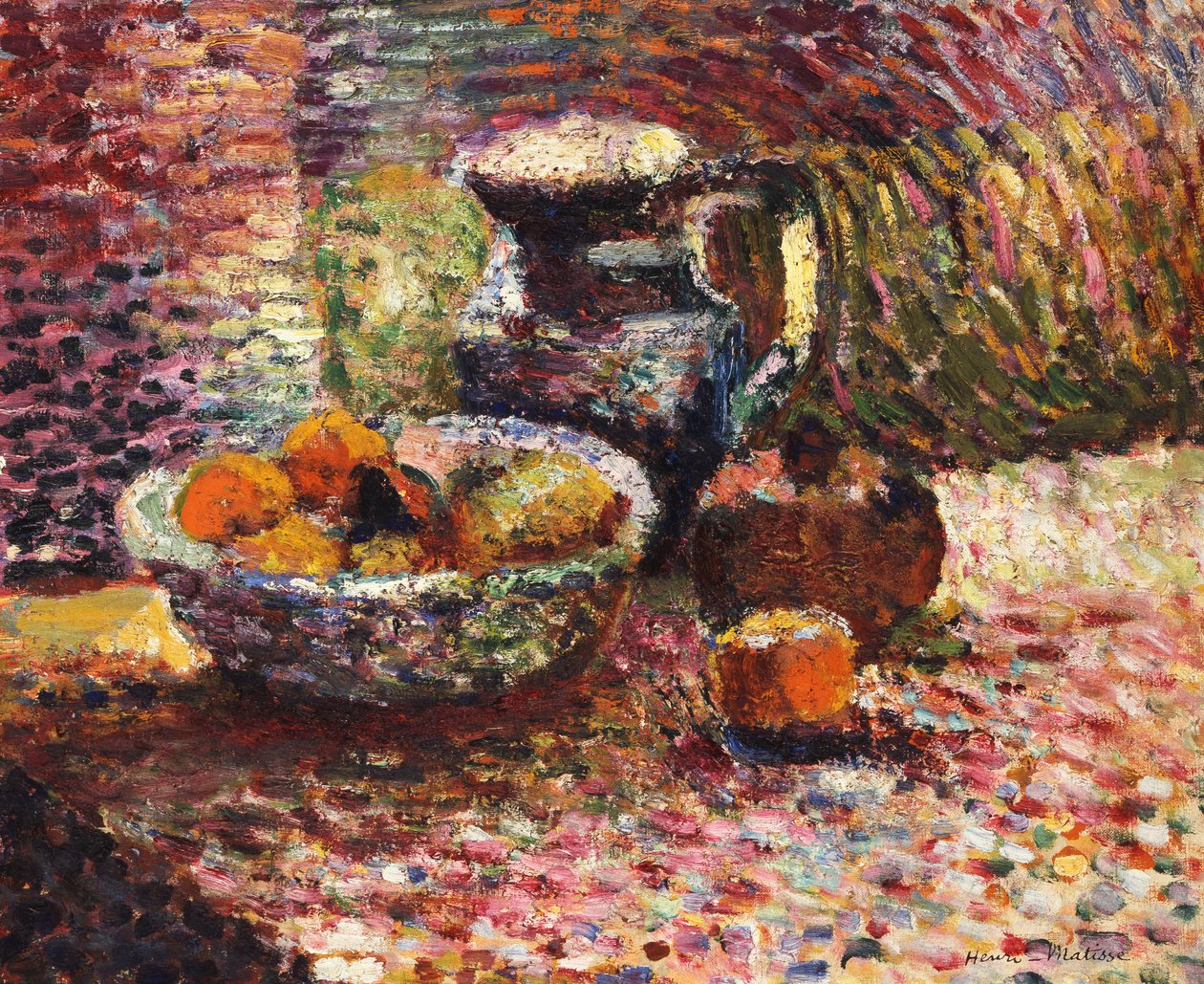 Stillleben mit Krug und Obst von Henri Matisse