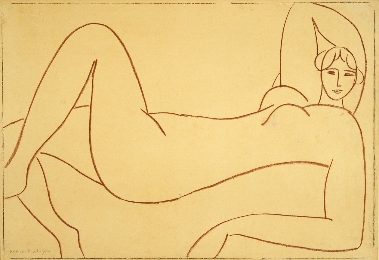 Studie nach dem rosa Akt von Henri Matisse