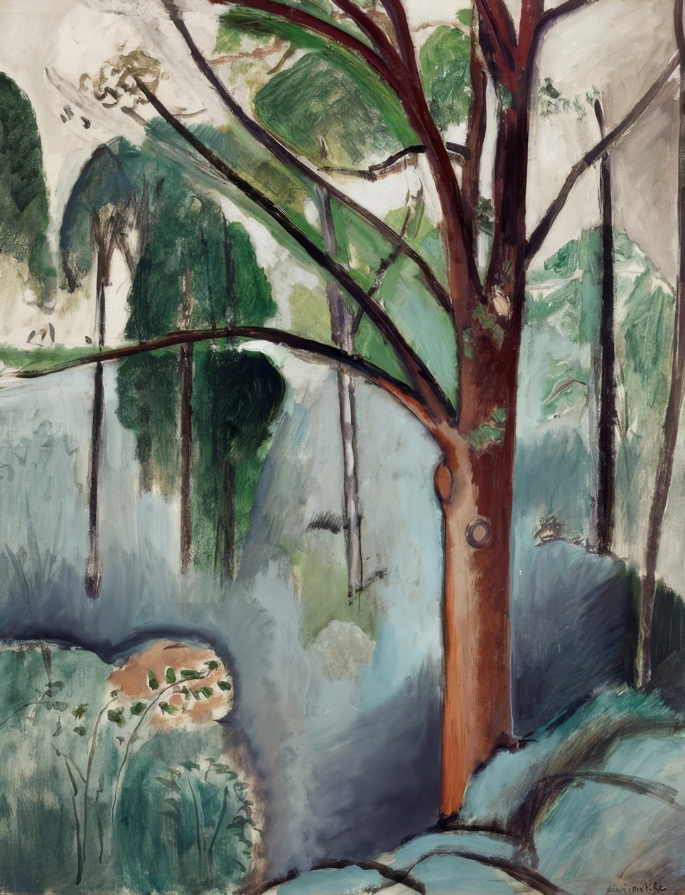 Bäume am See in Trivaux von Henri Matisse