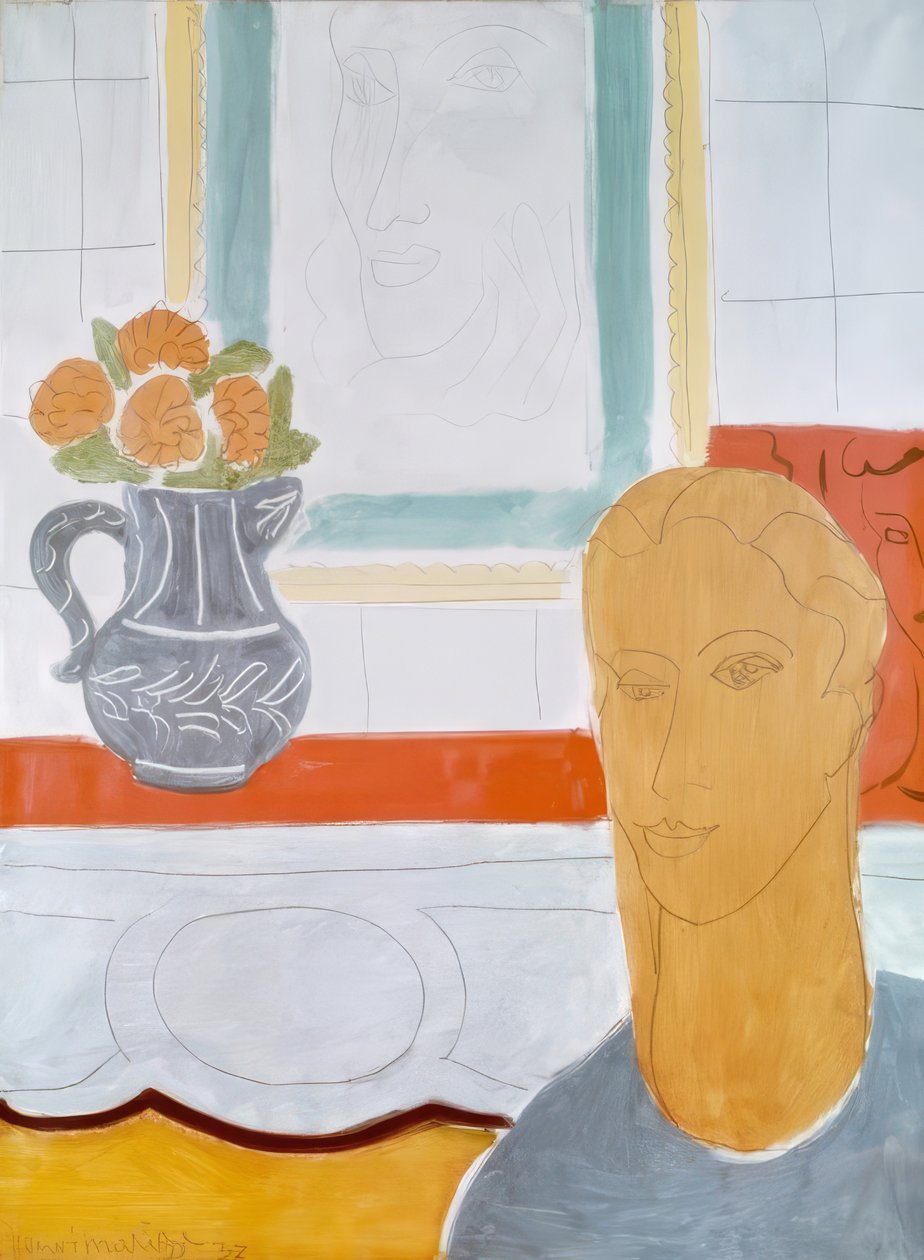 Ocker Kopf von Henri Matisse