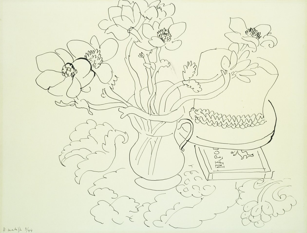 Vase mit Anemonen von Henri Matisse