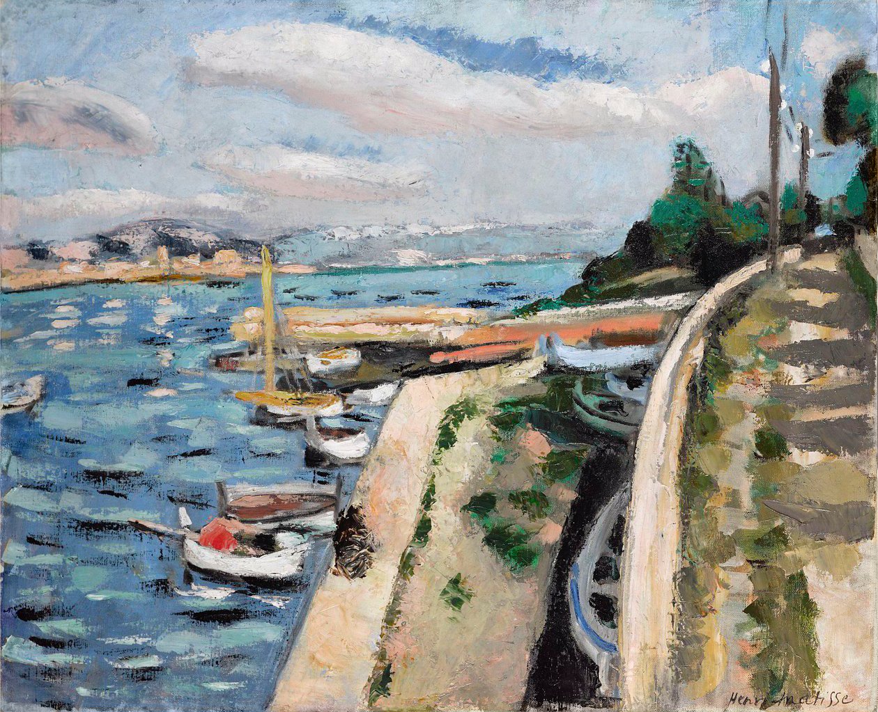 Blick auf Antibes, ca. 1925 von Henri Matisse