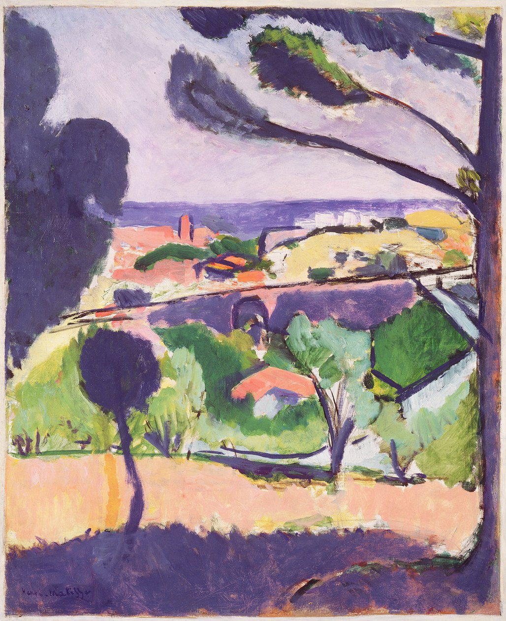 Blick auf Collioure und das Meer von Henri Matisse