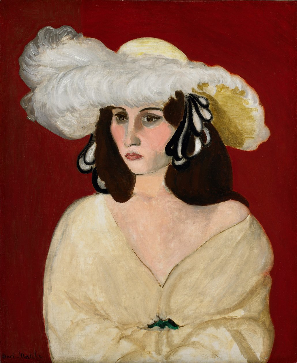 Weiße Federn von Henri Matisse