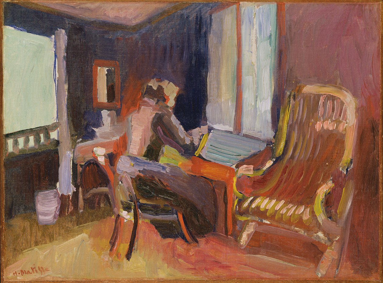 Frau in einem Innenraum von Henri Matisse