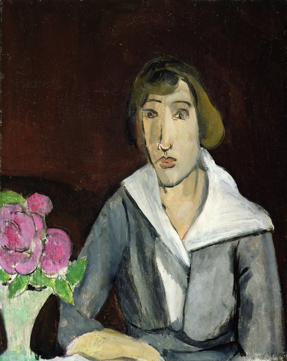 Frau mit Rosen von Henri Matisse