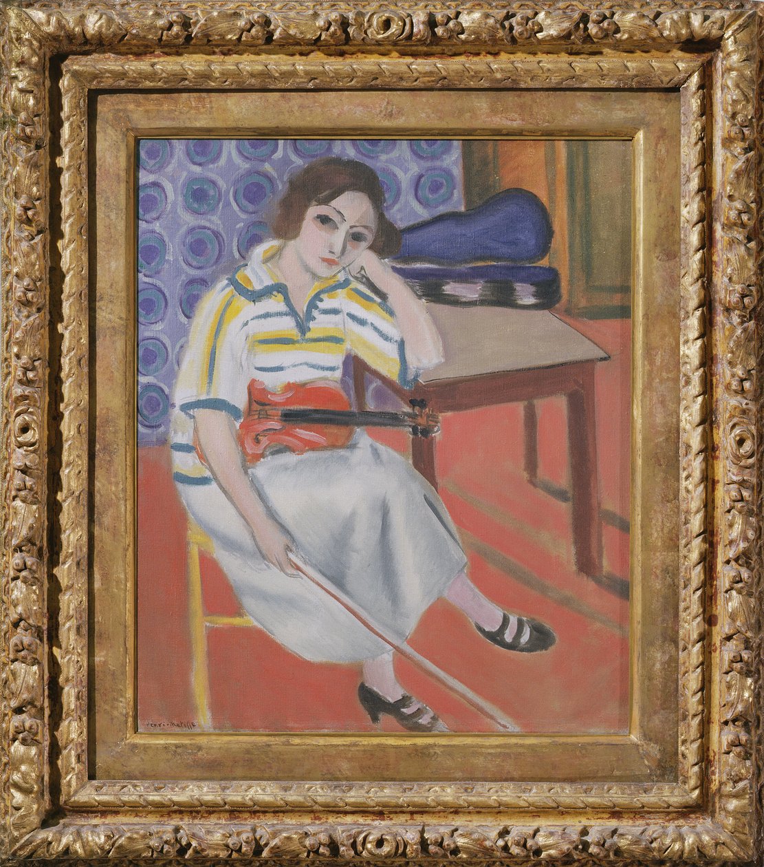 Frau mit Geige von Henri Matisse