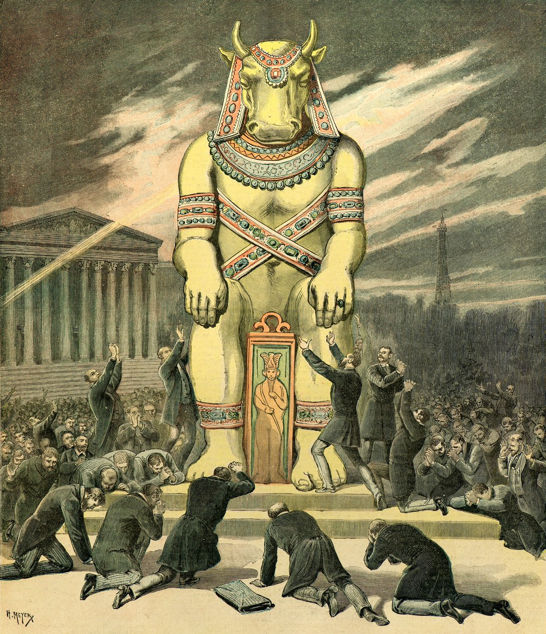 Anbetung des Goldenen Kalbes von Henri Meyer