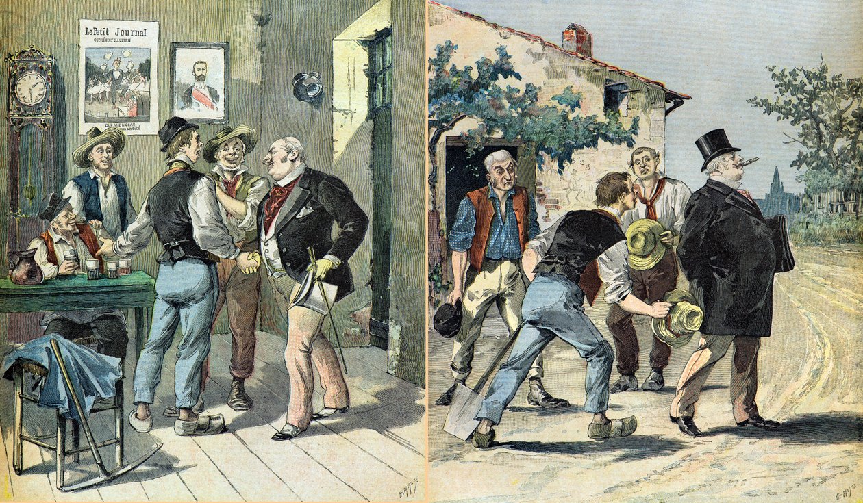 Karikatur zu Wahlen von Henri Meyer