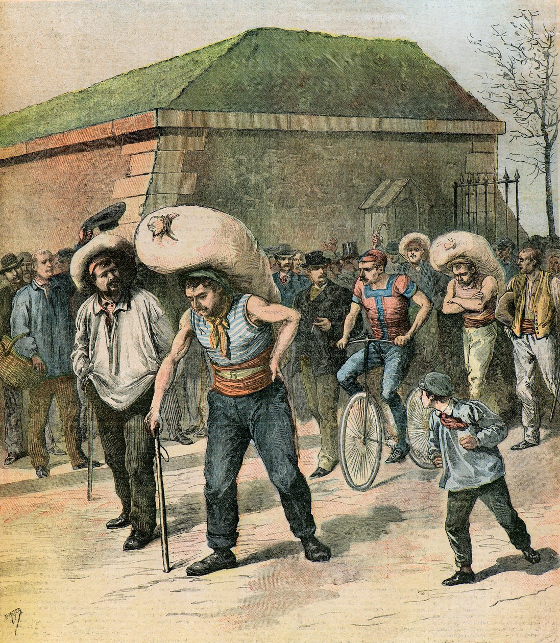 Le pari des coltineurs von Henri Meyer